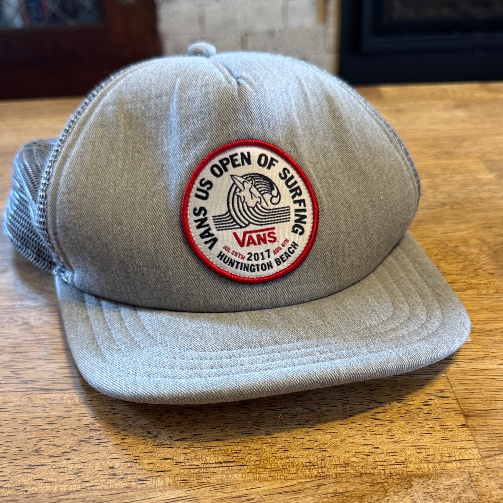 Vans Us Open Of Surfing 2017 Grey Baseball Hat Cap